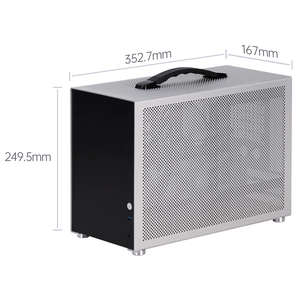 ポータブル ミニ ITX PC ケース モデル D3、フルア - Portable Aluminum Itx Case Carry Handle のレビューと価格